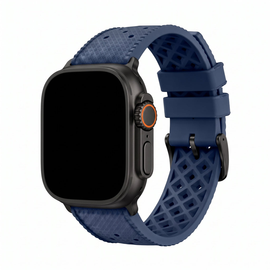 Tropical Rubber Band - For Apple Watch ULTRA - Blue - BluShark Straps