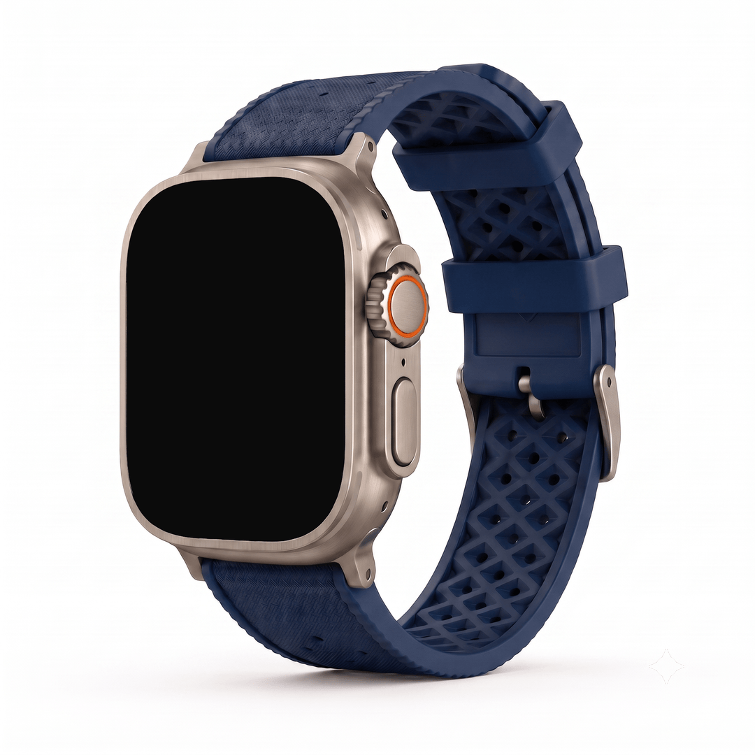 Tropical Rubber Band - For Apple Watch ULTRA - Blue - BluShark Straps