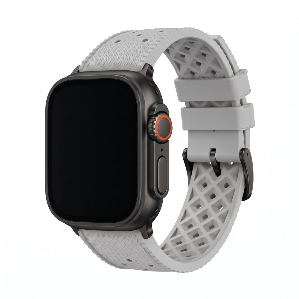 Tropical Rubber Band - For Apple Watch ULTRA - Gray - BluShark Straps