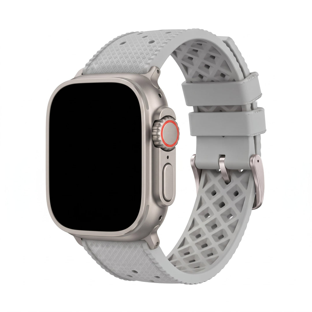 Tropical Rubber Band - For Apple Watch ULTRA - Gray - BluShark Straps