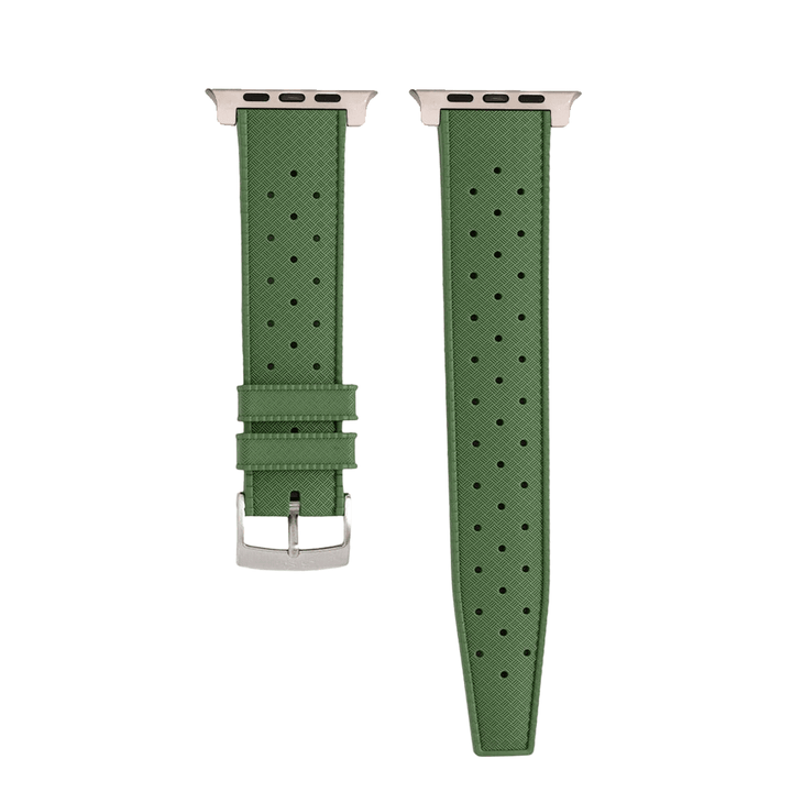 Tropical Rubber Band - For Apple Watch ULTRA - Grenade Green - BluShark Straps