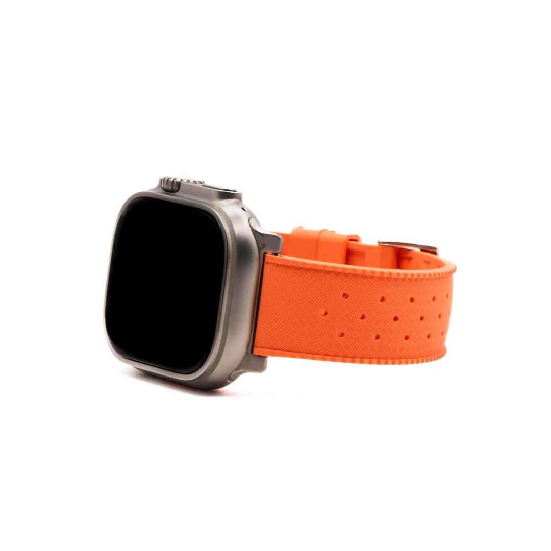 Tropical Rubber Band - For Apple Watch ULTRA - Orange - BluShark Straps