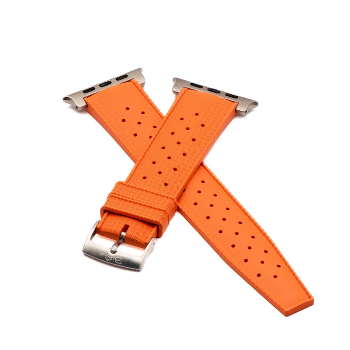 Tropical Rubber Band - For Apple Watch ULTRA - Orange - BluShark Straps