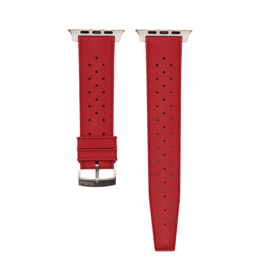 Tropical Rubber Band - For Apple Watch ULTRA - Red - BluShark Straps