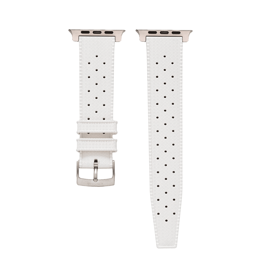 Tropical Rubber Band - For Apple Watch ULTRA - White - BluShark Straps