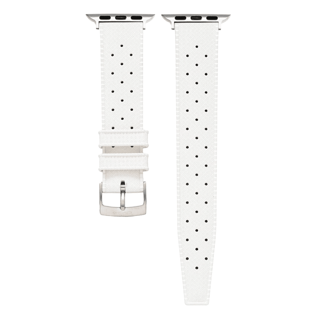 Tropical Rubber Band – For Apple Watch – White - BluShark Straps