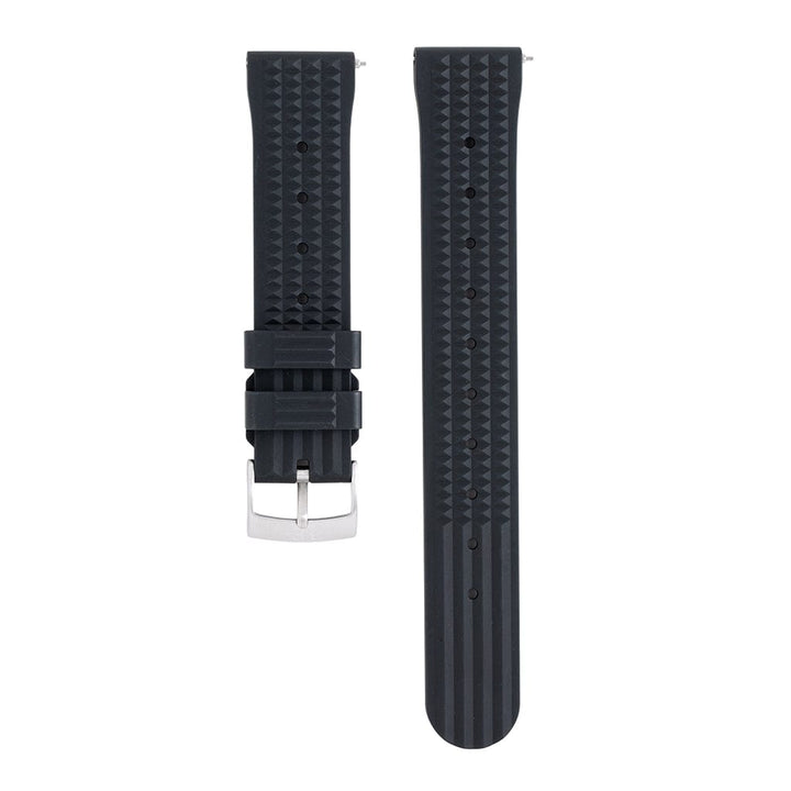 Waffle Rubber - Black - BluShark Straps