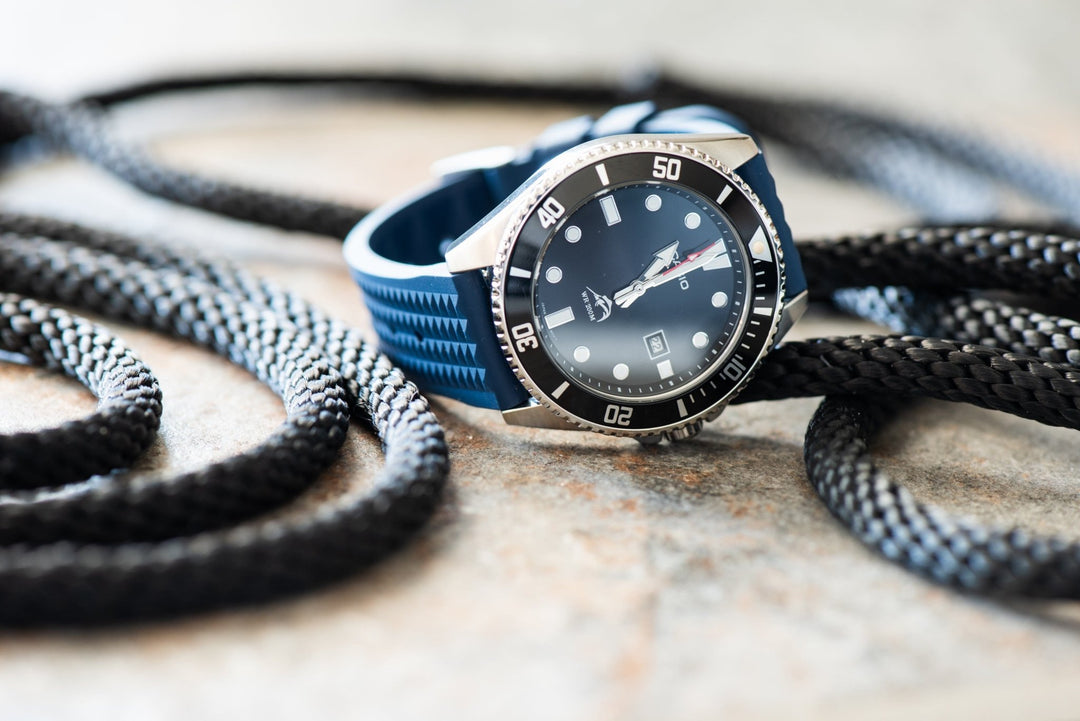 Waffle Rubber - Blue - BluShark Straps