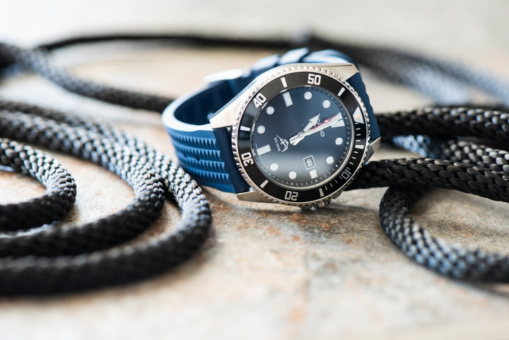 Waffle Rubber - Blue - BluShark Straps