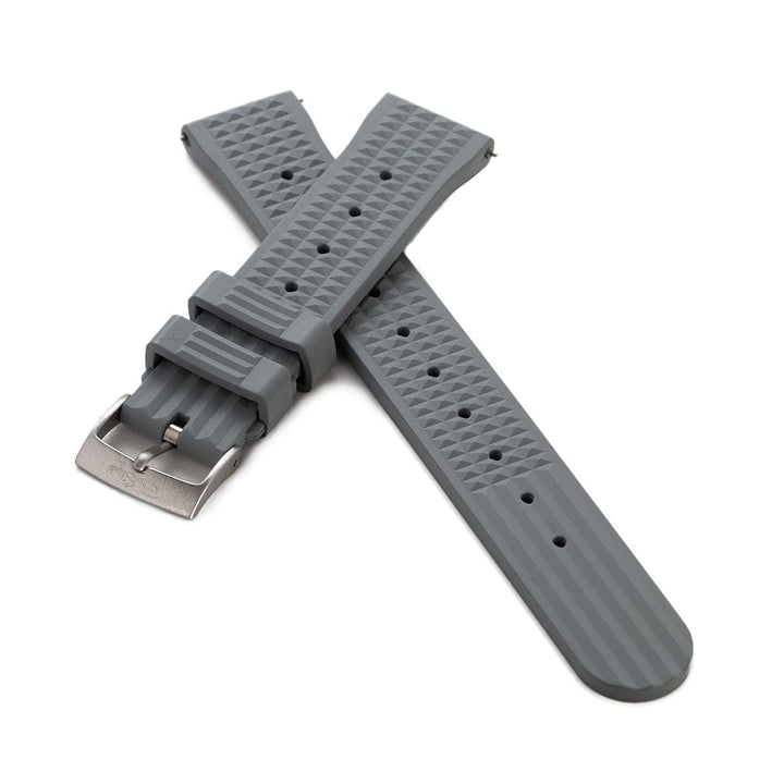 Waffle Rubber - Gray - BluShark Straps