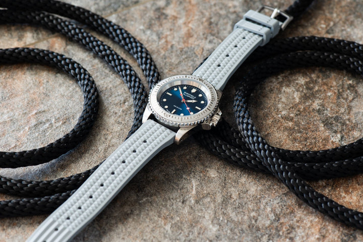 Waffle Rubber - Gray - BluShark Straps