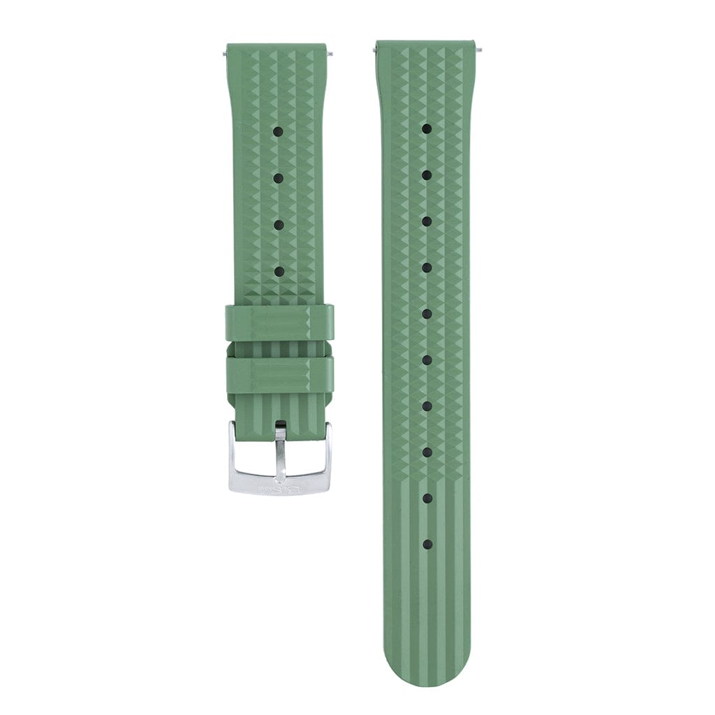 Waffle Rubber - Grenade Green - BluShark Straps