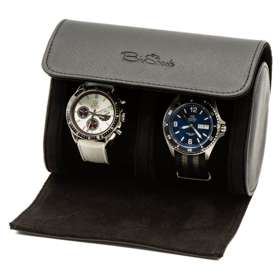Watch Roll Travel Case - Double - BluShark Straps