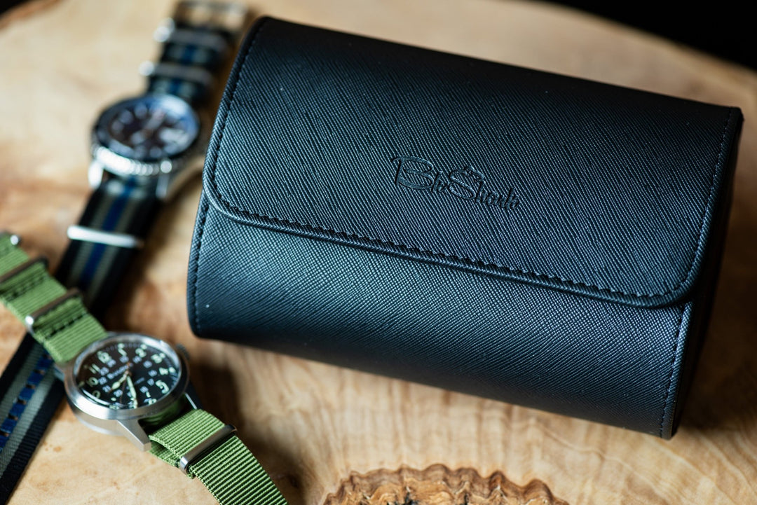 Watch Roll Travel Case - Double - BluShark Straps