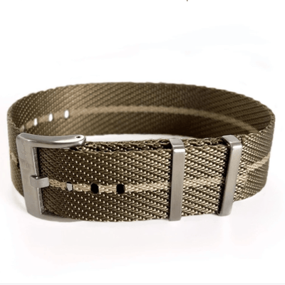BluShark AlphaShark Knit Weave - Golden Graham Watch Strap