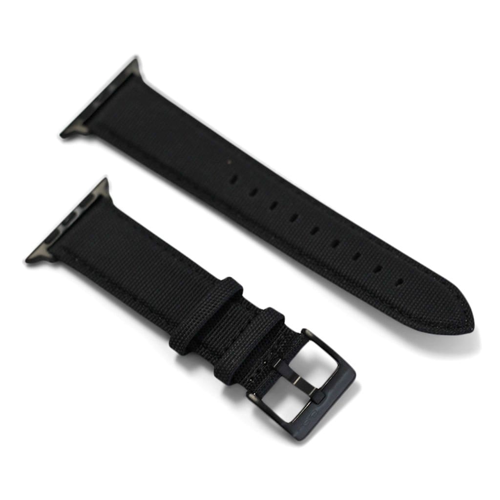 BluShark Apple Small Apple Watch (38/40mm) / Black / Black Apple Watch Band - Cordura - Black