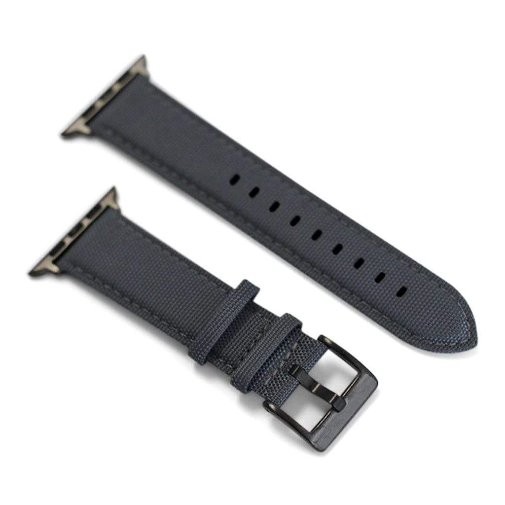BluShark Apple Small Apple Watch (38/40mm) / Space Gray / Gray Apple Watch Band - Cordura - Charcoal Gray