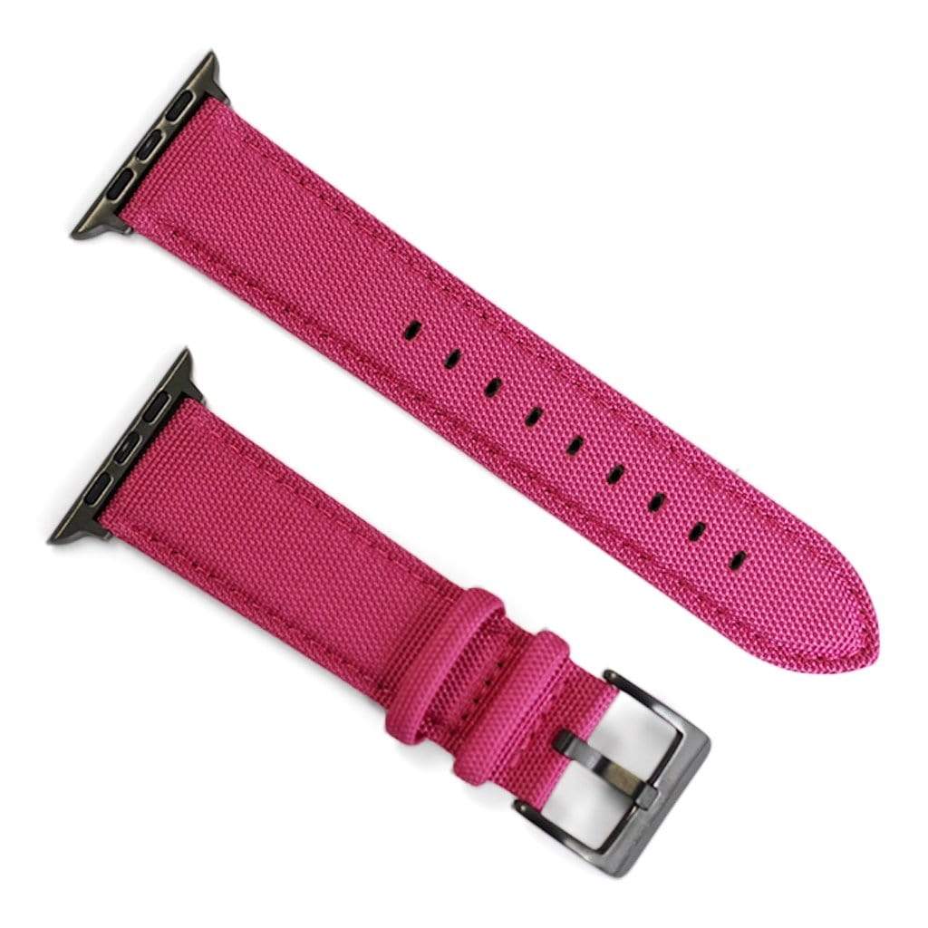 BluShark Apple Small Apple Watch / Space Gray / Pink Apple Watch Band - Cordura - Pink