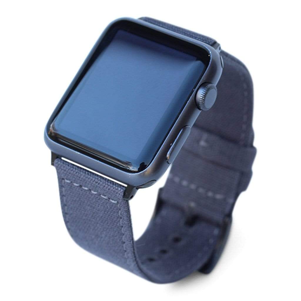 BluShark Apple Watch Band - Gray CanvaSoft
