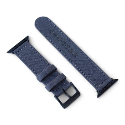BluShark Small Apple Watch (38/40mm) / Black / Gray Apple Watch Band - Gray CanvaSoft