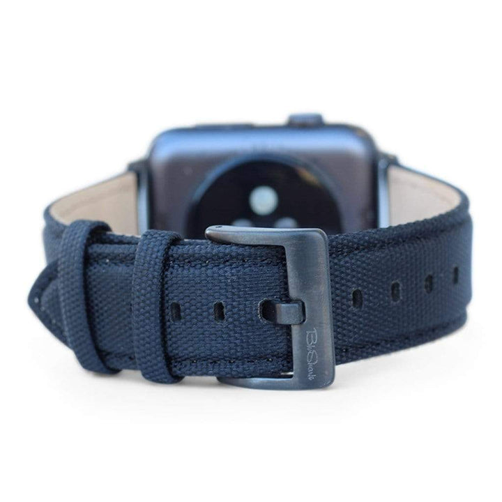 BluShark Kwik Change Small Apple Watch / Space Gray / Black Apple Watch Band - Cordura - Black