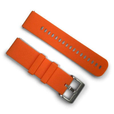 BluShark Kwik Change Silicone Kwik Change - Textured Orange Watch Strap