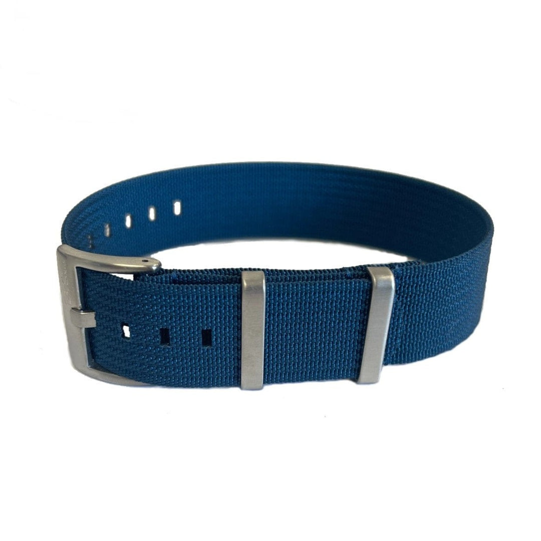 BluShark Ribbed Single-Pass - Blue Watch Strap