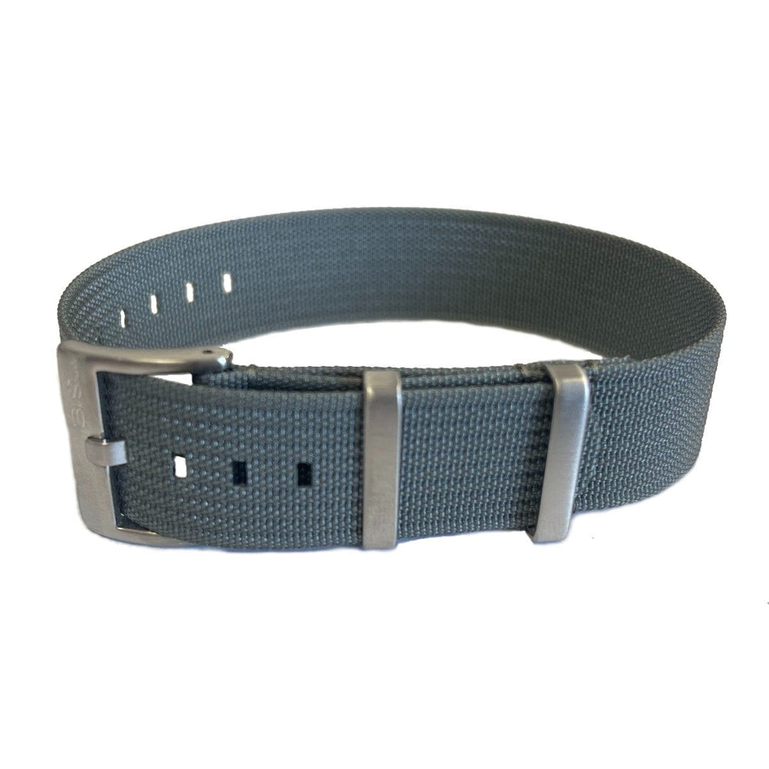 BluShark Ribbed Single-Pass - Gray Watch Strap