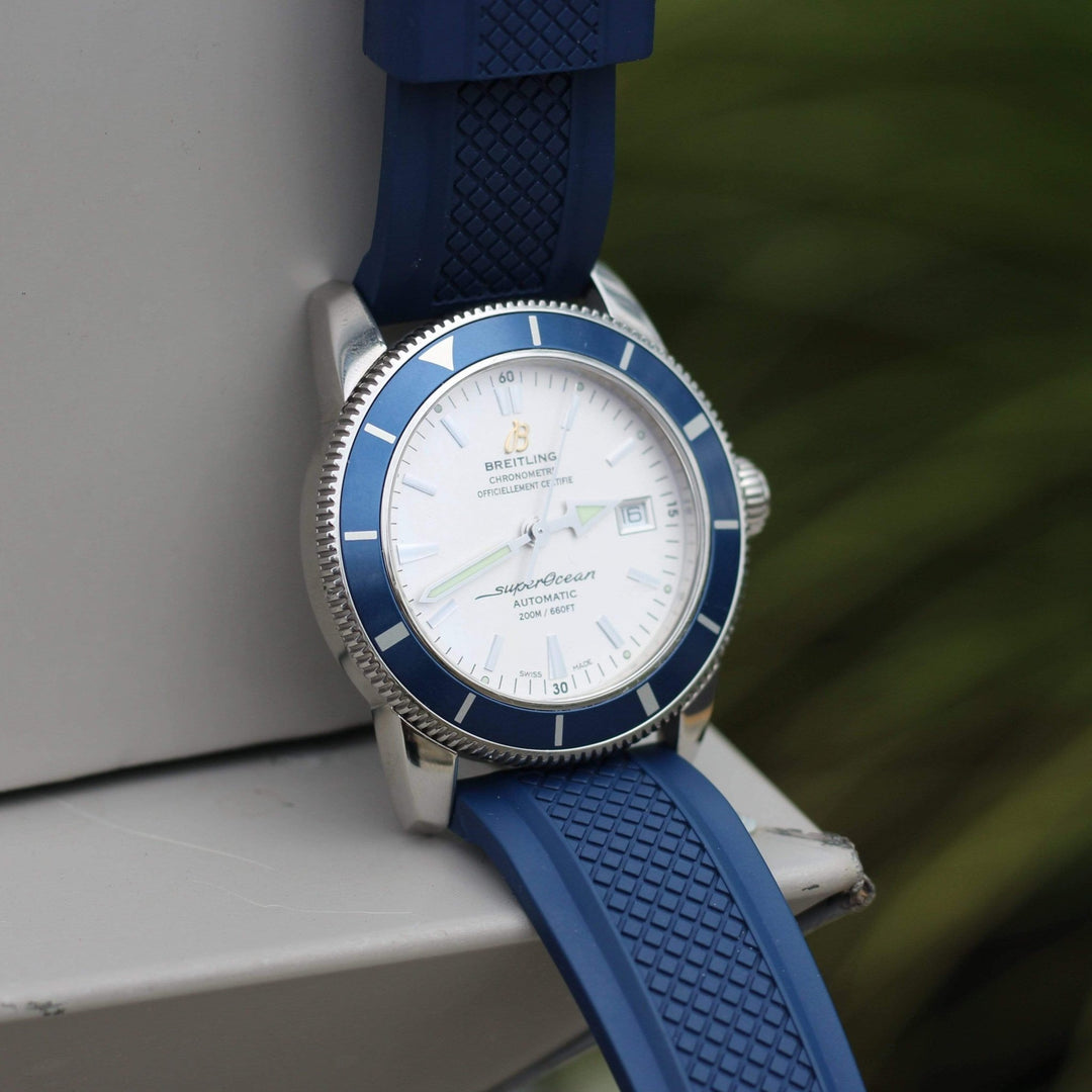 Crosshatch Rubber - Blue - BluShark Straps