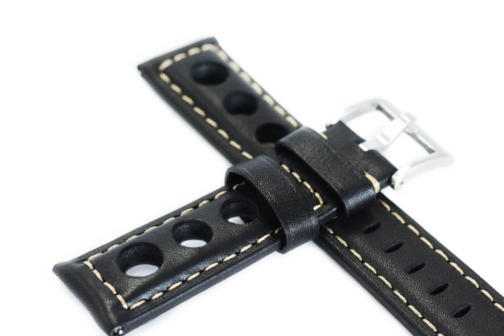 Leather - Rally Black - BluShark Straps