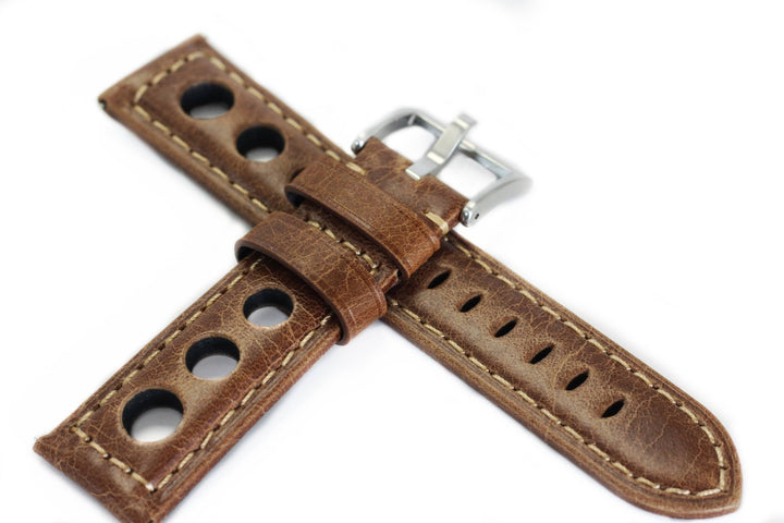 Leather - Rally Brown - BluShark Straps