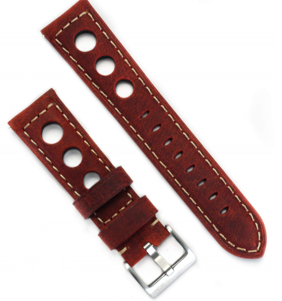 Leather - Rally Red - BluShark Straps