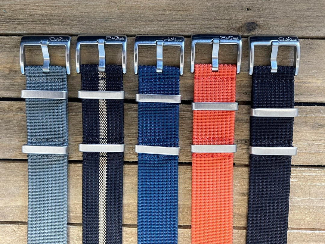 Ribbed Single - Pass - Black & Tan - BluShark Straps